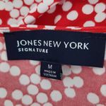 Jones New York  Red and White Dot Print Sheath Dress Size Medium Party Dress Photo 7