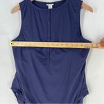 ANDIE Swim Malibu One Piece Swimsuit Snap Neckline Navy Blue Womens XXL Tall Photo 12