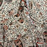 Veronica Beard Beige Derby Paisley Silk Midi Dress Womens Size 00 Ruffles Photo 11