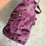 Coach  Poppy Purple Silver Signature Shoulder Bag Photo 4