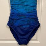 LRL Lauren Ralph Lauren Ombre Black Bandeau Halter Swimsuit Size 10 EUC #CA Photo 2