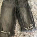 American Eagle  Black Distressed Jeans Womens 12 Long Photo 0