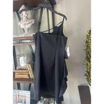 AMUR Hallie Satin Ruffle Mini Dress Black Womens Size 0 Photo 5