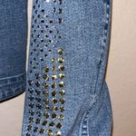 Christine Alexander Swarovski Embellished Denim Jacket • Jean Jacket Blue Size XL Photo 3