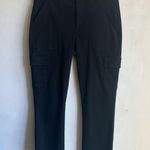 Evereve Larissa Utility Cargo Cropped Black Pants Size 29 Photo 2