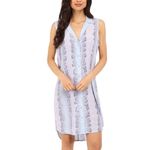 Equipment  Silk Snakeskin Print Shirtdress‎ Button Up Shift Dress Size SMALL Blue Photo 7