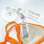 NEW Robb Lulu M Bikini Top Action Back Halter Orange Racerback Sport Swimwear Size M Photo 7