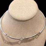 Sterling Silver SIMON SEBBAG  Hammered Pendant Tube Choker Necklace Photo 12