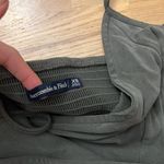 Abercrombie & Fitch NWOT abercrombie hunter green faux wrap romper Photo 6