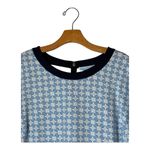 Draper James Dress Women 2X Blue White Floral Honeycomb Presley Ponte Preppy Photo 3