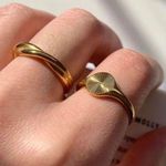 Gold Ring, Twisted Ring Gold, Stacking Ring Photo 1