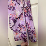 Lulus  Sammi Lavender Floral Print Ruffled Surplice Maxi Dress Romantic NWT XS Photo 5