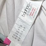 Boohoo Maternity Long Sleeve Top Crew Neck Ruched Sides White Size US 12 NWT Photo 5