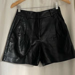 Aritzia  black leather shorts  Photo 0