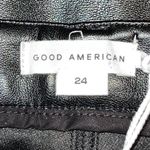 Good American NWT Faux Leather Good Icon Pants in Black Women Plus Size 24 Photo 9