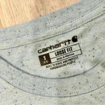 Carhartt Loose Fit Light Blue Speckled Short Sleeve Pocket T-Shirt Top Size S Photo 1