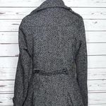 Billabong Gray & Black Wool Blend Tweed Winter Pea Coat Size Medium Photo 4