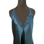 Avidlove  Teal Lace‎ Satin Slip Dress Nighty Lingerie Nightgown Large Sexy Club Photo 2