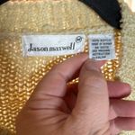 Jason Maxwell Vintage  Tan Knit Sweater Cardigan Size Medium Photo 1