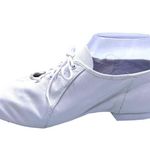 Bloch Split Sole Jazz Dance Shoes Oxford Lace Up White EUR 37.5 W 6.5 Leather Photo 3