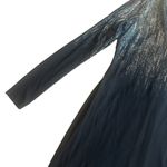 Fifteen Twenty Black Bodycon Dress Long Sleeve Silver Metallic Size Small Womens Photo 4