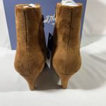 Universal Threads  TAYLOR SUEDE ANKLE BOOTS WOMEN SIDE ZIP, KITTEN HEEL TAN SZ 9 Photo 4