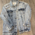 Charlotte Russe Refuge Denim Jacket Distressed Light Wash Photo 1