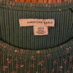 American Eagle Outfitters Ribbed Floral Baby Tee Photo 3