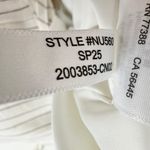 Madewell  Sleeveless Square Neck Pleated Romper Italian Ivory Pinstripe US 00 NWT Photo 14