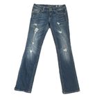 Miss Me  Jeans Straight Bling Rhinestone  Denim Distressed JE5002T18L Women's 29 Photo 0
