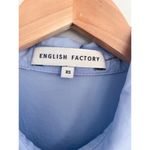 English Factory  | Stripe Contrast Mini Shirtdress in Powder Blue | Sz XS Photo 5