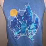 Harry Potter  Hogwarts Juniors Graphic Sleeveless Blue Front Tie Tank Top Photo 1