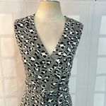 Diane Von Furstenberg  new yahzi short true wrap gray cheetah print dress Photo 4