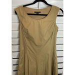 Banana Republic Women's Stretch Pleated Dress Size 6 Tan Office Career School Photo 1