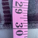 Hurley Purple Burgundy Plaid Flannel Button Up Long Sleeve T-shirt Photo 8