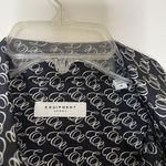 Equipment NWOT  Logo Signature Satin Button-Up black Blouse size medium Photo 5