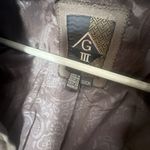 Vintage Coat Womens Genuine Leather Brown Long Double Breasted Trench 80’s Photo 2