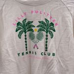 Lilly Pulitzer Lilly Pulitzer Tennis Club Sweatshirt Women’s Size Small White Graphic Pullover Photo 1