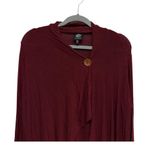 Bobeau  Red Wrap Cardigan Button Closure Long Sleeve Size Small Fall Autumn Photo 1