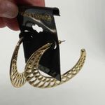 Crescent Boho cut out  hoop earrings Photo 1