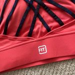 IdealFit Strappy Padded High Neck Sports Bra Size Small Medium Support EUC Black Photo 5