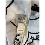 Croft & Barrow  Embroidered Maxi Skirt Sz 12 White‎ Black Clean Girl Cottagecore Photo 5