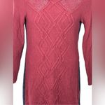 Tommy Hilfiger  Two-Tone Maroon & Navy Sweater Dress Size Small Preppy Photo 4