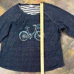 Crown & Ivy Women's Bicycle Long Sleeve Crewneck Sweater Large Photo 4