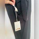 See You Monday SYM  Black Knit Ribbed Bodycon Dress Medium Side Slit Nwt Halter Photo 4