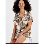 INC Brand New  international Concepts XS Mixed Animal Print 2 Piece Lounge Set Photo 1