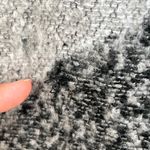 Italian Cashmere & Wool Asymmetrical Wrap Scarf Black Photo 3