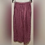 Athleta NWT Satin Feel Like Pink Wide-Leg Pants With Pockets Size S Photo 4