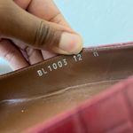 Aquatalia Pasha Croc Embossed Pointed Toe Pump Red Size 12 Photo 8