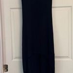 EXPRESS Women's T-Shirt Tank Dress XS Black Sleeveless High Low Hem Photo 0
